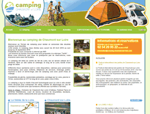 Tablet Screenshot of camping-chaumont-sur-loire.com